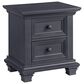 Oxford Baby Weston 2 Drawer Nightstand in Midnight Slate, , large