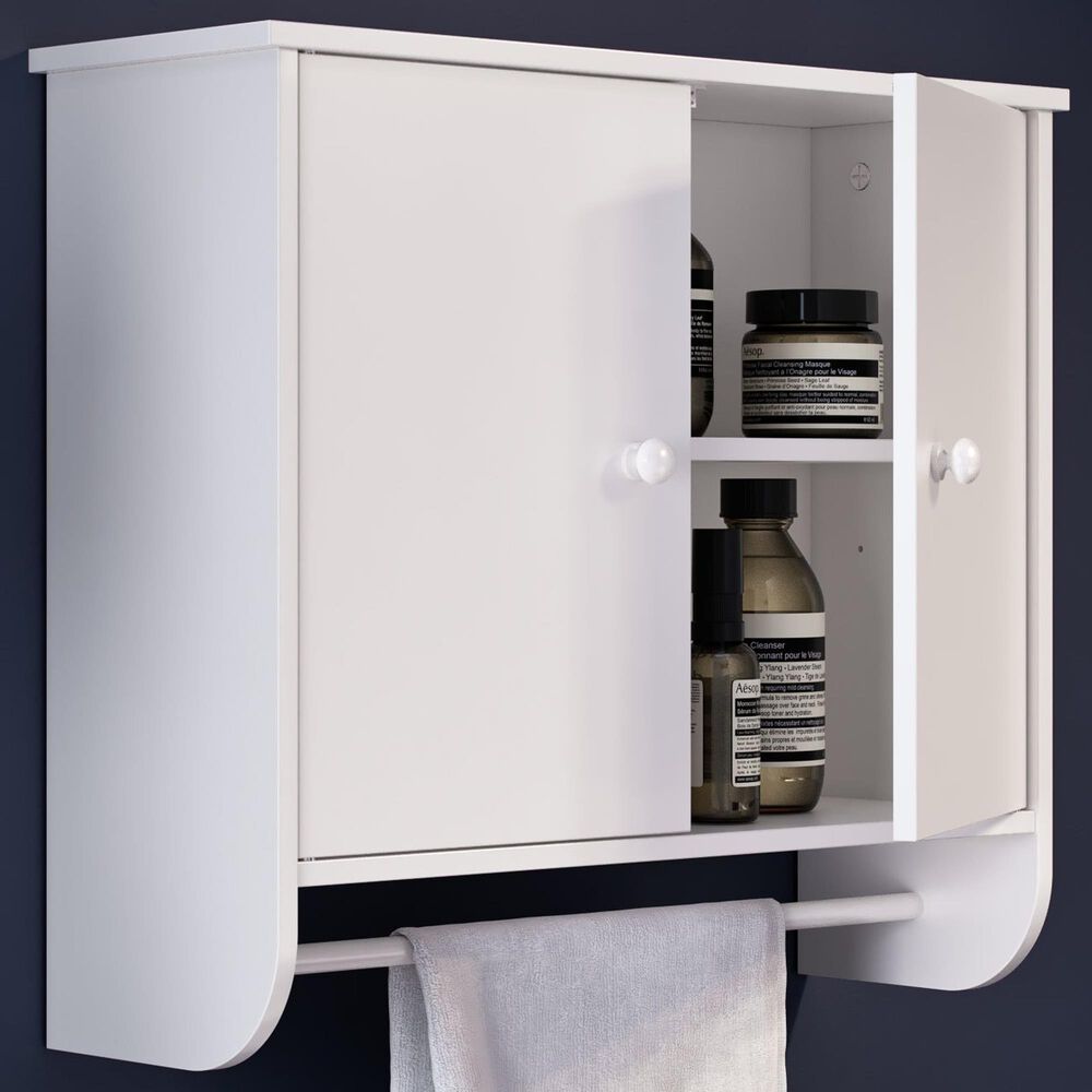 RiverRidge Home Medford 2-Door Wall Cabinet in White, , large