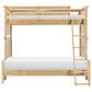 St Claire Home Today"s Traditions Twin over Full Bunk Bed in Natural Hickory, , large
