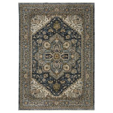 Oriental Weavers Aberdeen Medallion 9"10" x 12"10" Blue Area Rug, , large