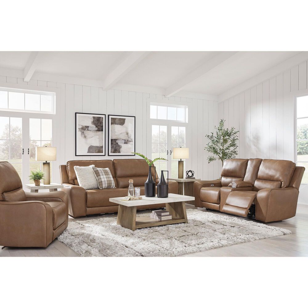 Ashley DeepWakes Power Reclining Sofa in Caramel, , large