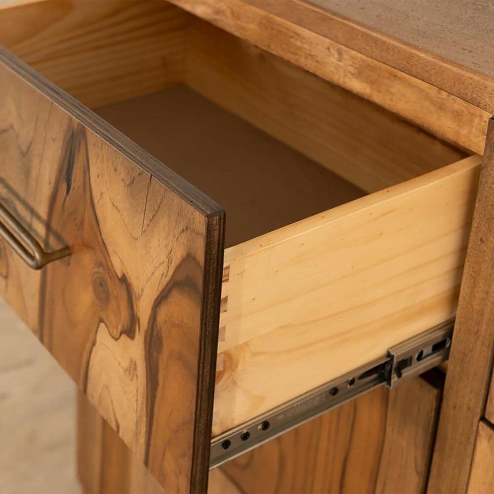 Fallridge Balam 6-Drawer Dresser in Natural Teak, , large