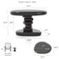 Furniture of America Rene 2-Piece Table Set in Dark Gray, , large
