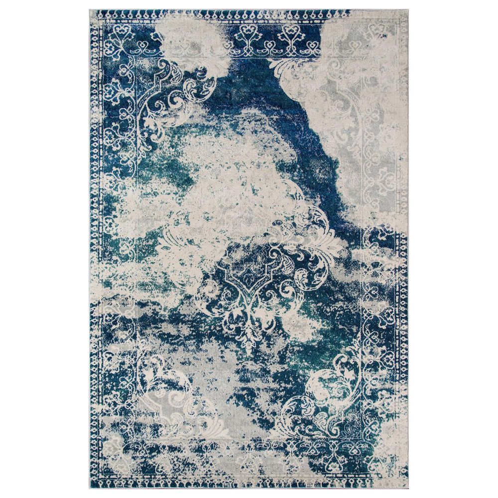 Momeni Loft 9"3" x 12"6" Blue Area Rug, , large
