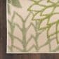 Nourison Aloha ALH05 7"10" x 10"6" Ivory and Green Indoor/Outdoor Area Rug, , large