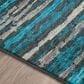 Dalyn Rug Company Brisbane Striped 8" x 10" Teal Area Rug, , large
