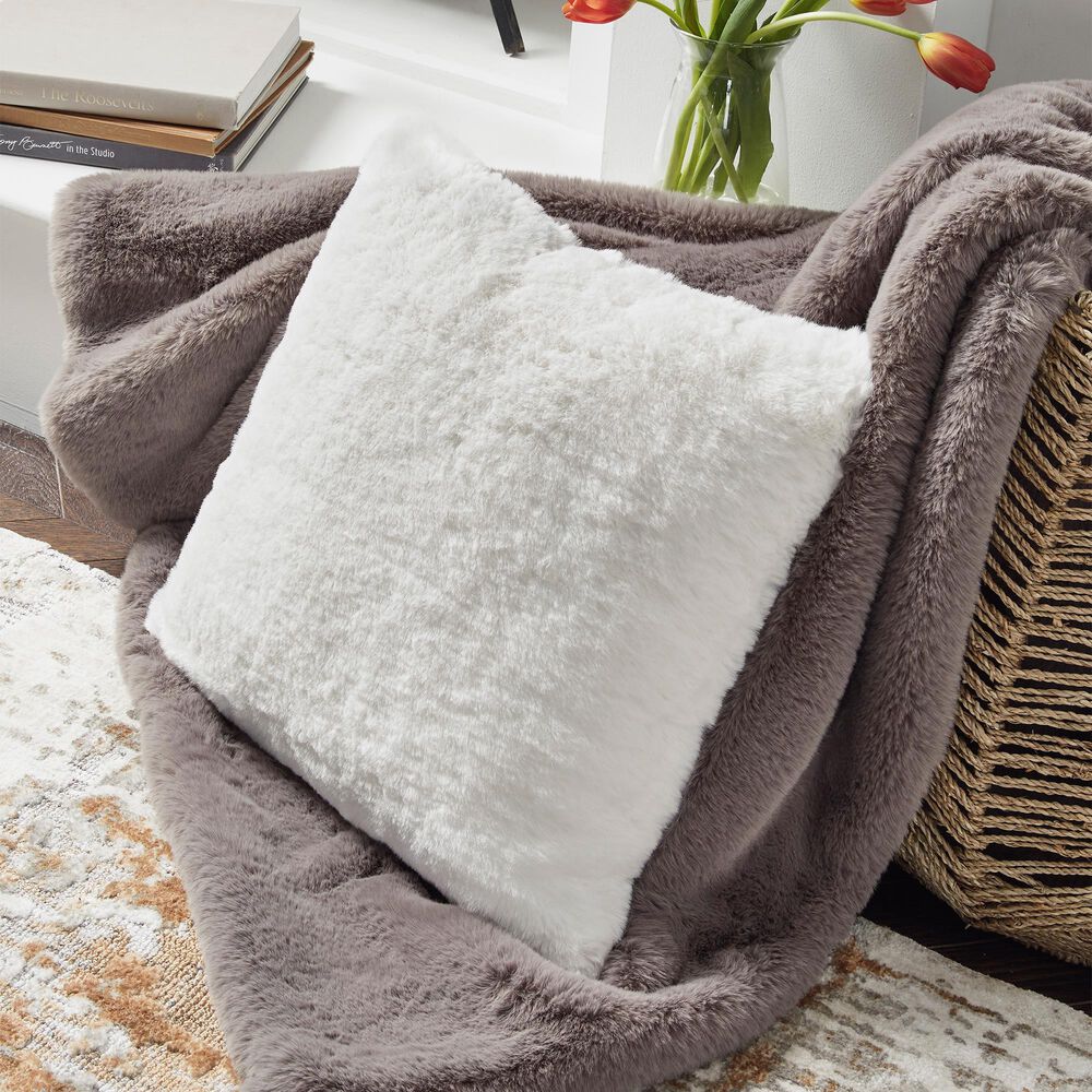 Ashley Gariland 20&quot; Square Throw Pillow in White, , large