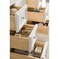James Martin Vanities De Soto 48" Single Bathroom Vanity in Bright White with 3 cm Carrara White Marble Top and Rectangular Sink, , large