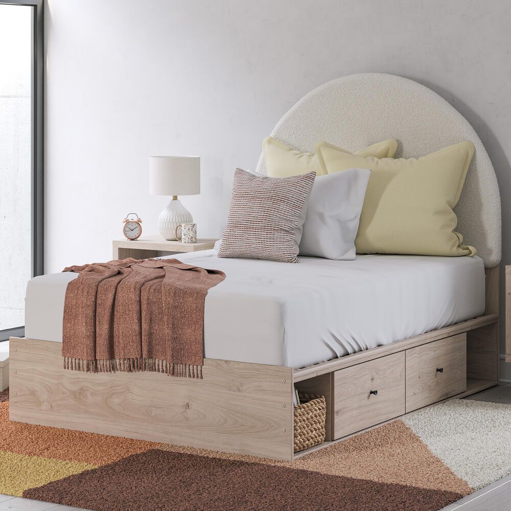Ashley Arloster Full Storage Bed with Four Drawer in Tan, , large