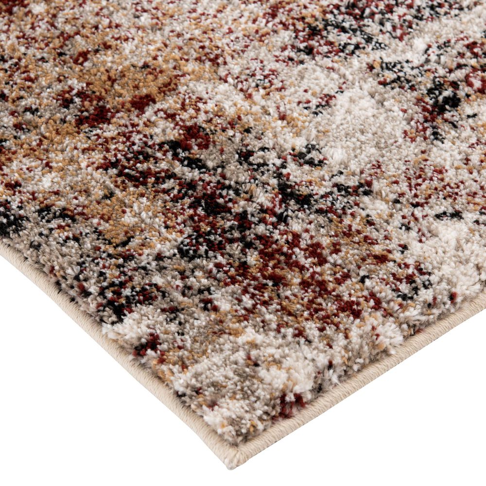Central Oriental Oklahoma Koda 5&#39; x 7&#39;3&quot; White Sand and Dark Rust Area Rug, , large