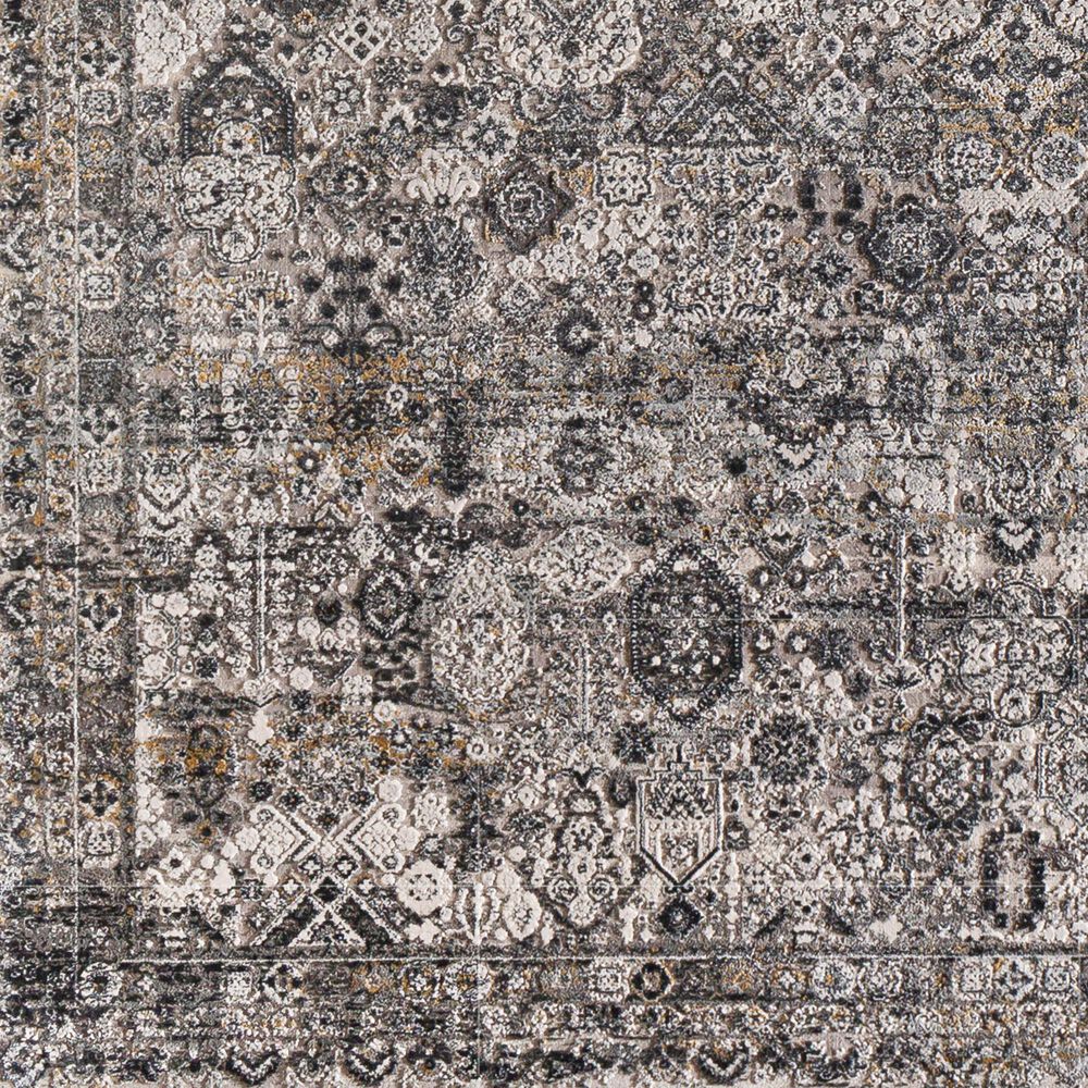 Surya Solar 10&#39; x 14&#39; Gray, Light Gray, Charcoal, Black and Mustard Area Rug, , large