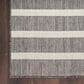 Nourison Positano POS03 Charcoal and Ivory 6" x 9" Indoor/Outdoor Area Rug, , large