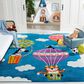 Safavieh Carousel 8" x 10" Blue and Green Kids  Area Rug, , large