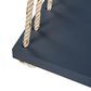 Hearth and Haven Topmax Outdoor Hanging Porch Swing Bench with Beige Cushion in Gray, , large