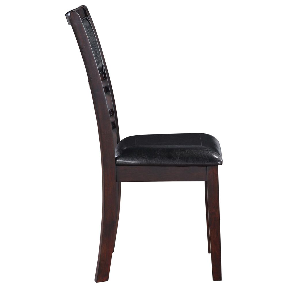 New Heritage Gia 3-Piece Round Drop Leaf Dining Set in Ebony, , large