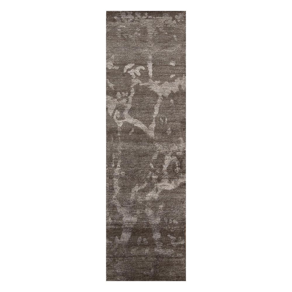 Nourison Silk Shadows SHA02 2'3" x 8' Brown Runner Rug, , large