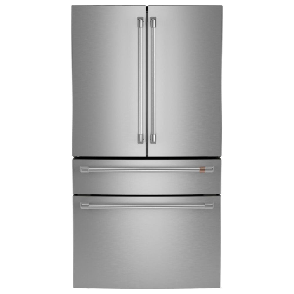 Cafe 28.7 Cu. Ft. Smart 4-Door Refrigerator with Dual Dispense AutoFill Pitcher with Pro Handle in Stainless Steel, , large