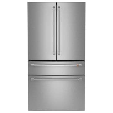 Cafe 28.7 Cu. Ft. Smart 4-Door Refrigerator with Dual Dispense AutoFill Pitcher with Pro Handle in Stainless Steel, , large