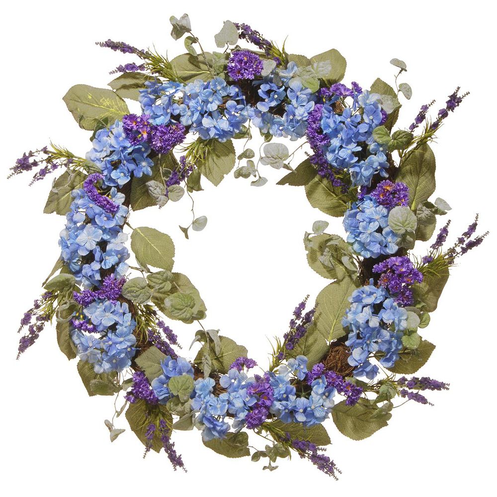 National Tree 32" Purple Spring Wreath, , large