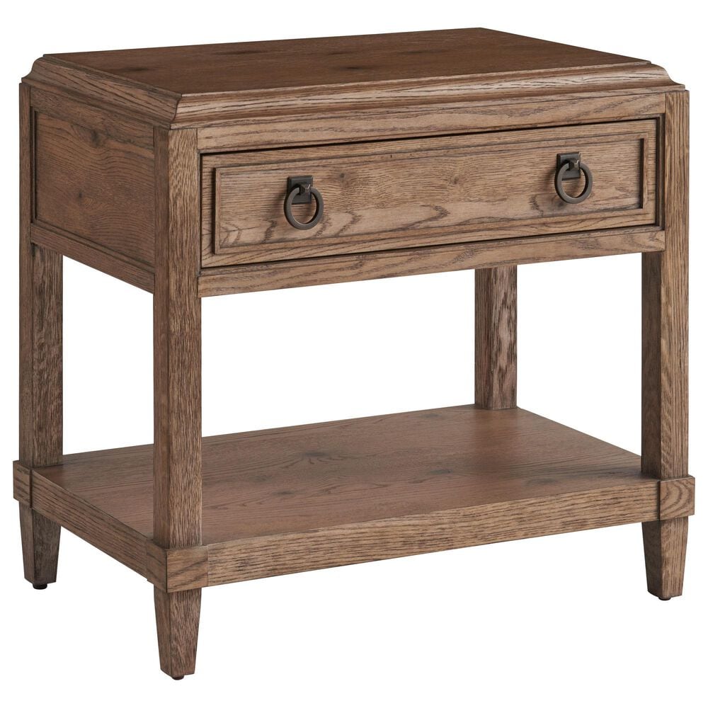 Universal Furniture Griffith Park 1-Drawer Nightstand in Sienna with AC and USB Ports, , large