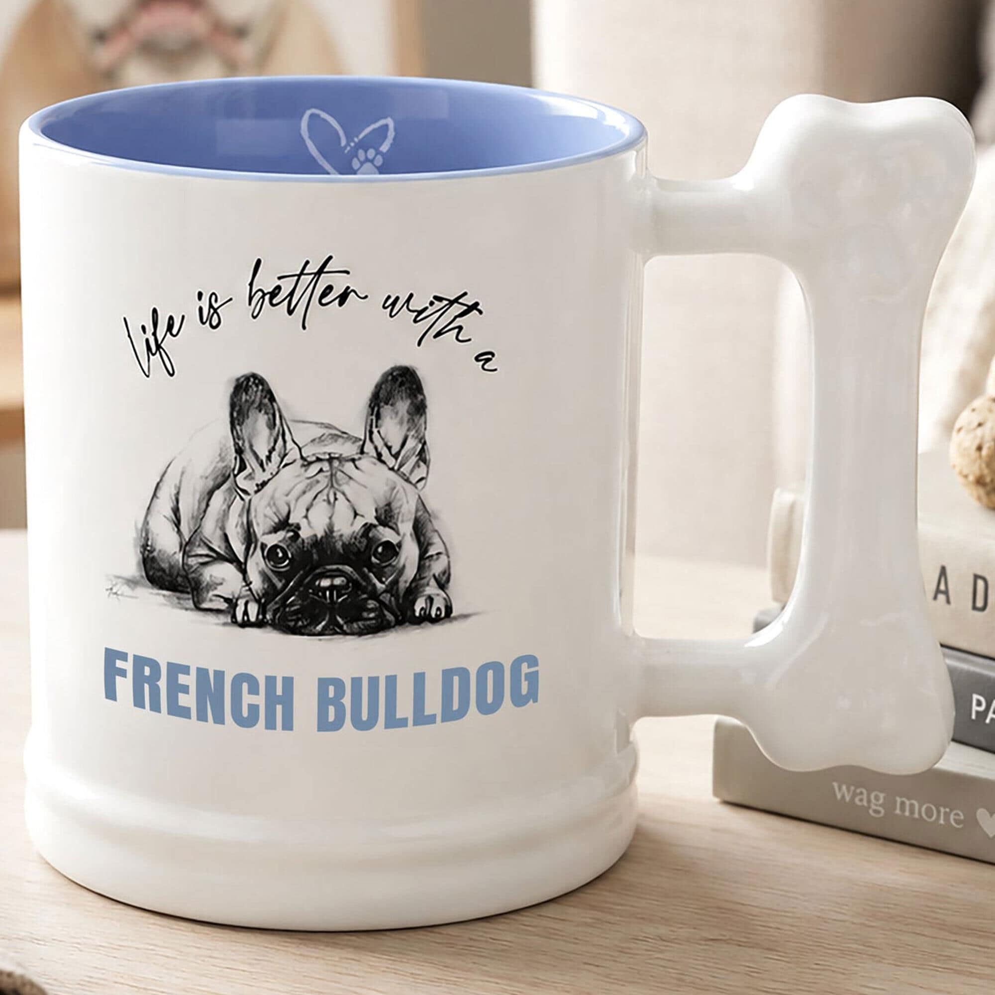 Pavilion 20 Oz Bulldog Mug in White