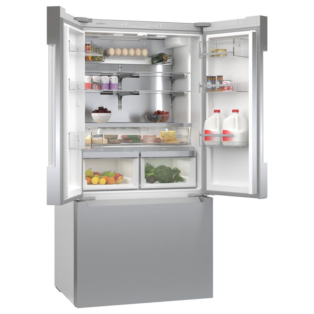 Bosch 20.8 Cu. Ft. 800 Series French Door Bottom Mount 36&#39;&#39; in Stainless Steel, , large