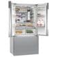 Bosch 20.8 Cu. Ft. 800 Series French Door Bottom Mount 36"" in Stainless Steel, , large