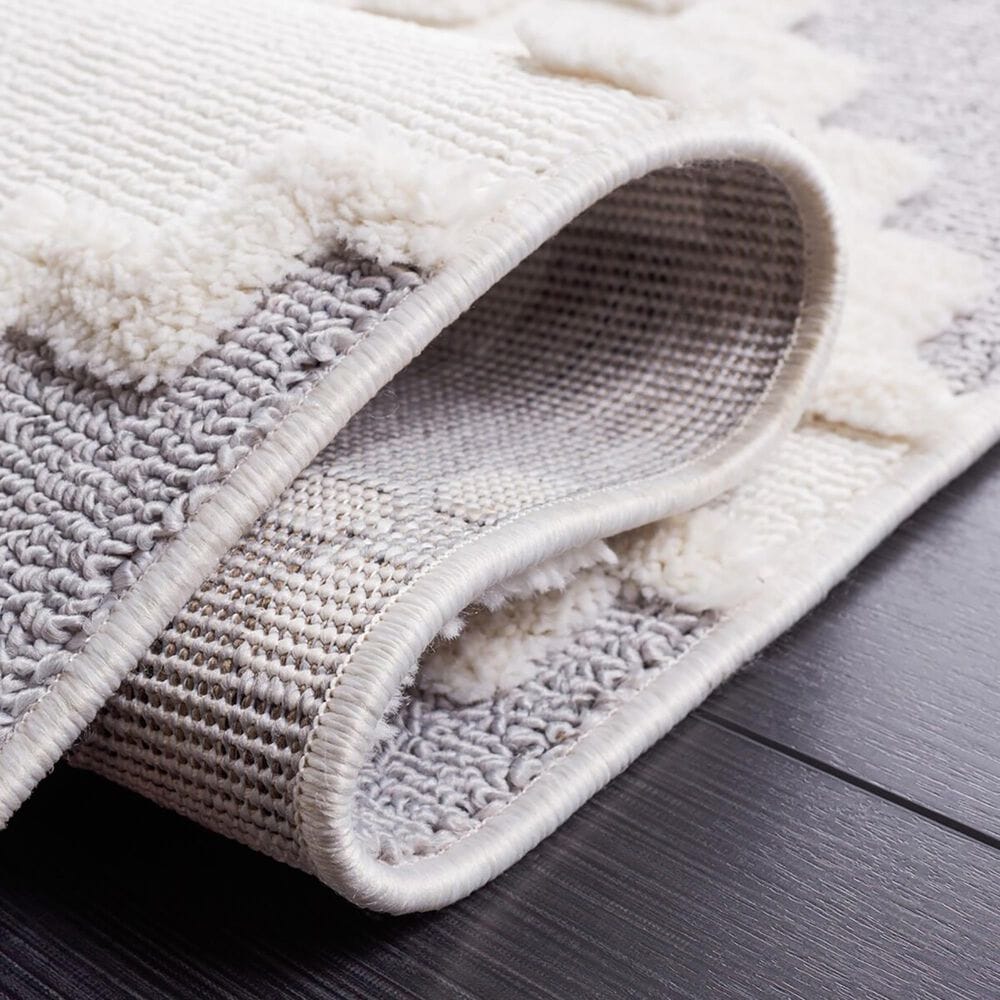 Safavieh Marrakesh MRK532 2&#39;2&quot; x 6&#39; Ivory and Grey Runner, , large