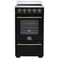 Forno Pallerano 20" Freestanding Electric Range in Black, , large