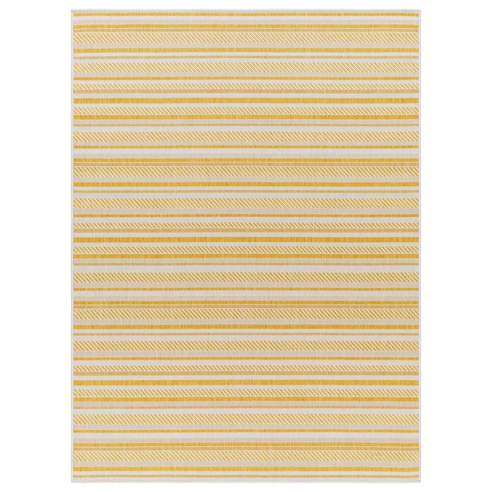 Surya Eagean EAG-2424 Mustard and Ivory 2" x 2"11" Indoor/Outdoor Area Rug, , large