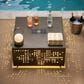 HOMLUX Patio Coffee Table with Solar Lighting in Dark Gray, , large