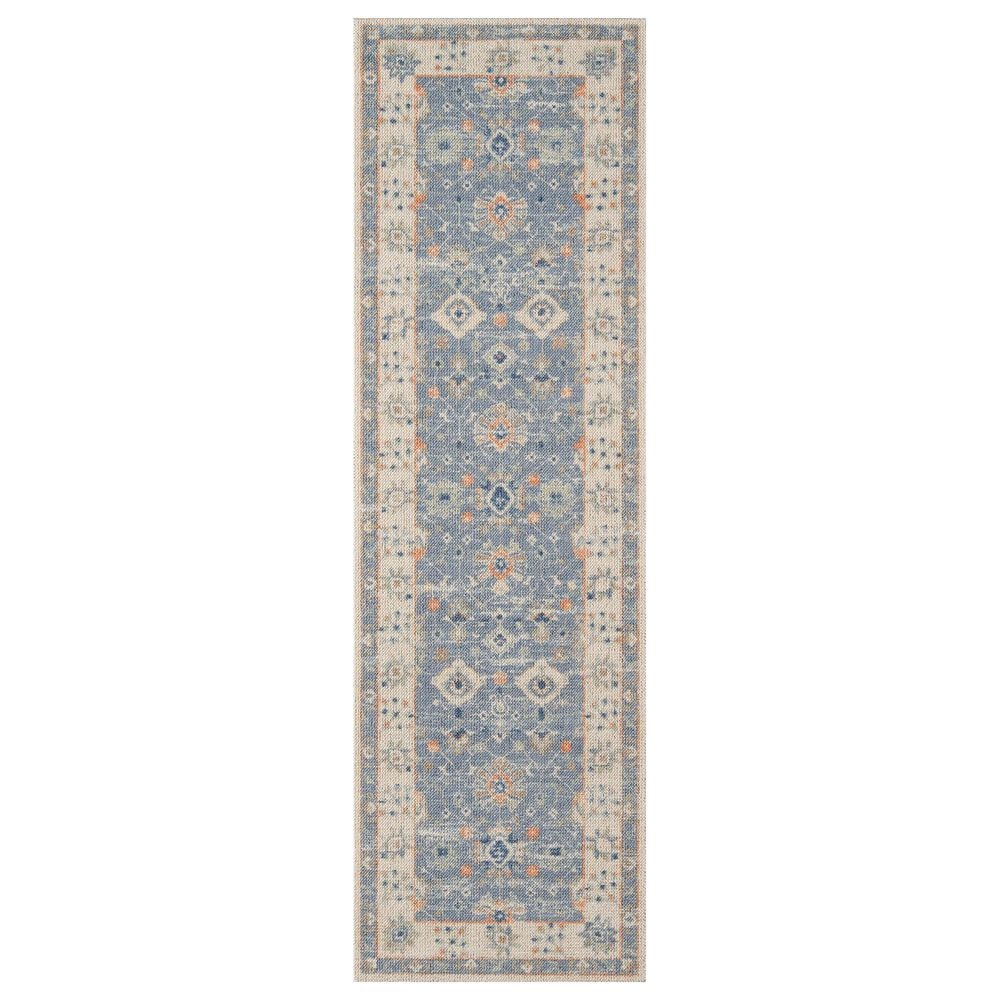 Momeni Anatolia ANA-8 2"3" x 7"6" Blue Runner, , large