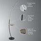 Lite Source Monita LED Shelf Floor Lamp with Wireless Charging + USB in Black, , large