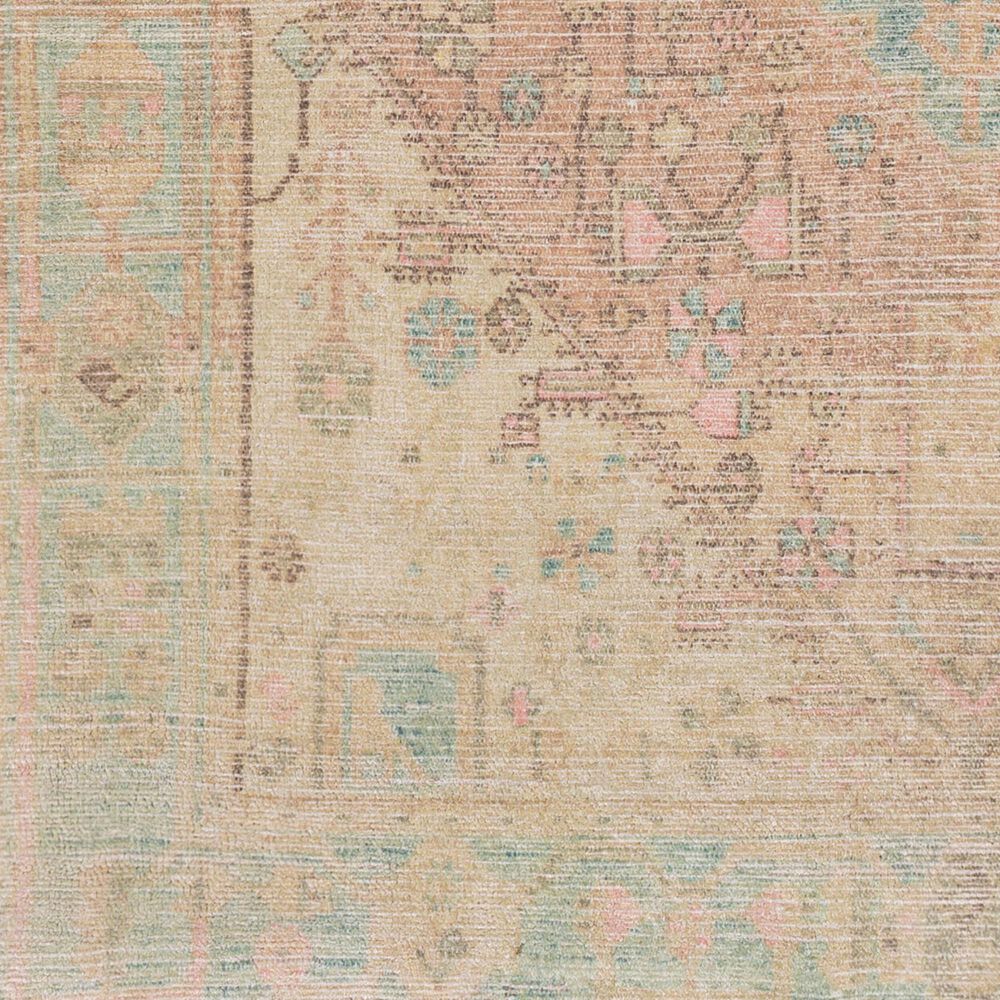 Surya Unique 5&#39; x 7&#39;6&quot; Dusty Pink, Wheat, Charcoal, Peach, Beige, Medium Green and Sage Area Rug, , large