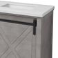 Lexora Home Marsyas 80" Double Bathroom Vanity in Ash Grey with White Quartz Top and Rectangular Sinks, , large