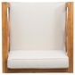 Hearth and Haven Brava Outdoor Club Chair with Cross-Back Design in Beige, , large