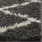 Safavieh Dallas Shag SGD257A-4 4" x 6" Dark Grey/Ivory Area Rug, , large