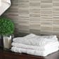 Dal-Tile Lucent Skies Sunlit Dawn 3/8" x 4" on 12" x 12" Glass and Aluminum Mosaic Sheet, , large