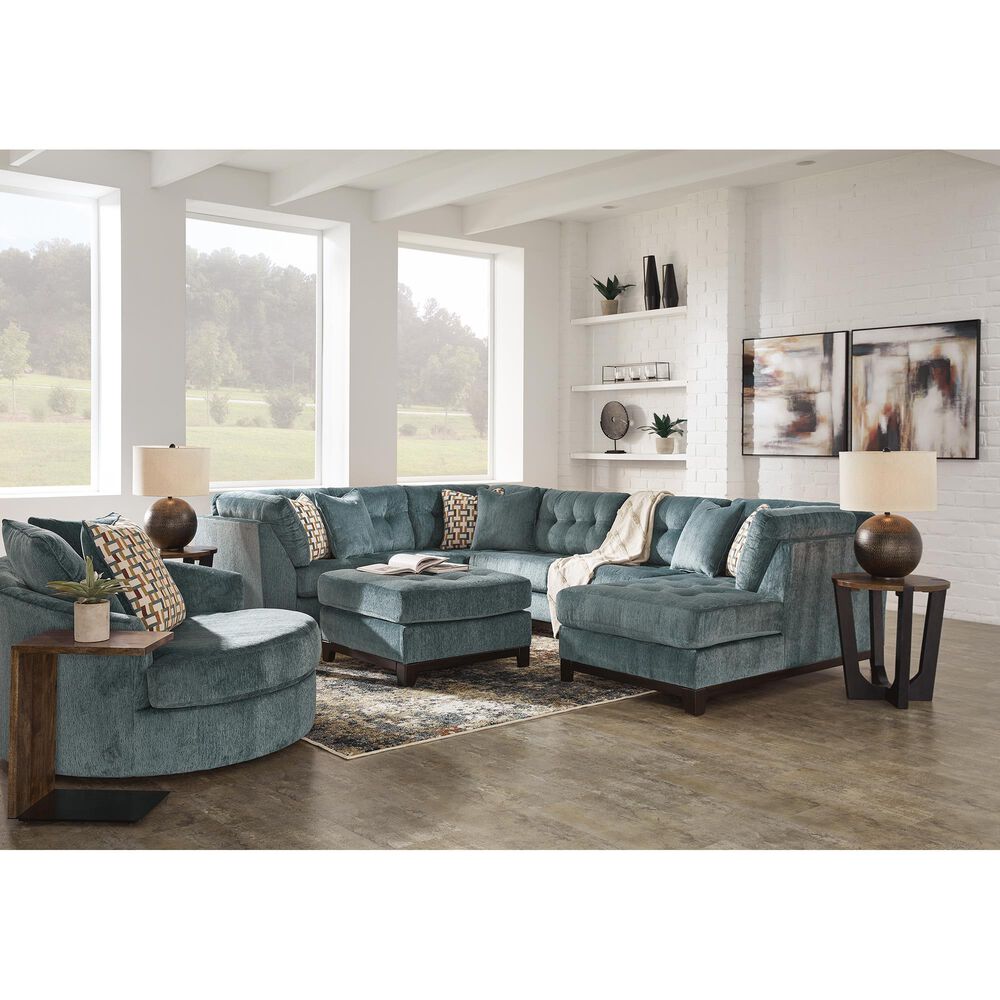 Ashley Laylabrook Oversized Swivel Accent Chair Teal, , large