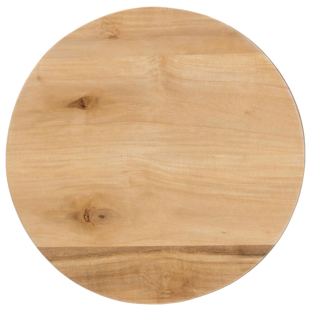 Baxton Studio Caribic End Table in Natural, , large