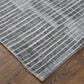Feizy Eastfield Striped 12" x 15" Blue and Beige Area Rug, , large