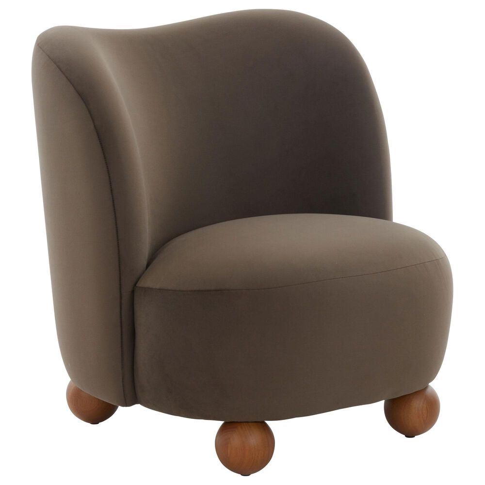 Safavieh Rodolfo Accent Chair in Dark Brown, , large