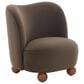 Safavieh Rodolfo Accent Chair in Dark Brown, , large