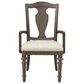 Chapel Hill Saddle Creek Arm Chair in Medium Wood, , large