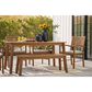 Ashley Janiyah Patio Dining Table in Light Brown, , large
