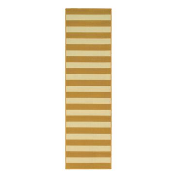 Oriental Weavers Riviera 4768K 2"3" x 7"6" Gold Runner, , large