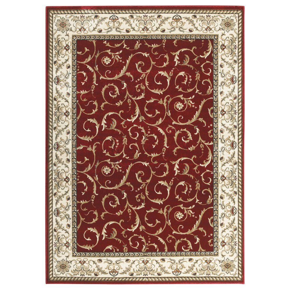 Radici USA Como 1599 Red 3"3" x 4"11" Area Rug, , large