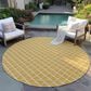 Dalyn Rug Company York 10" Round Gold Indoor/Outdoor Area Rug, , large