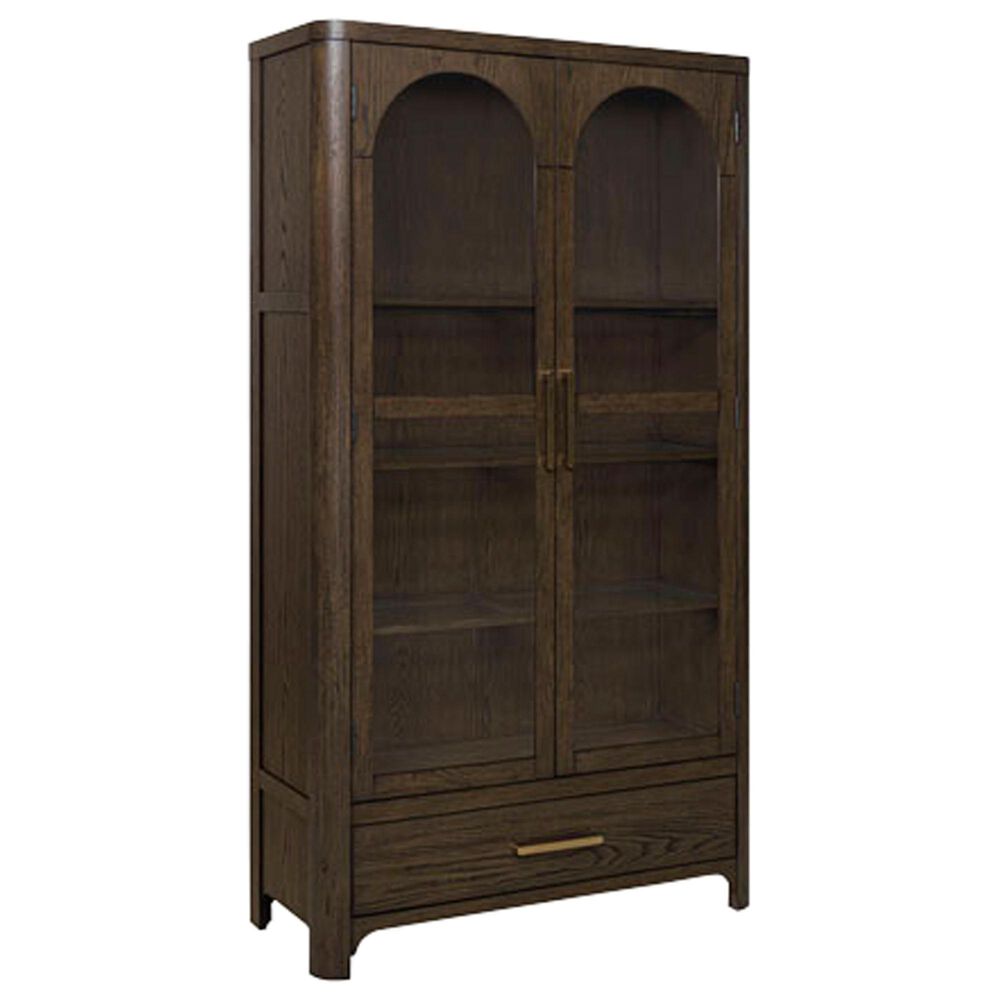 Ashley Radkin Display Cabinet in Burnished Brown, , large