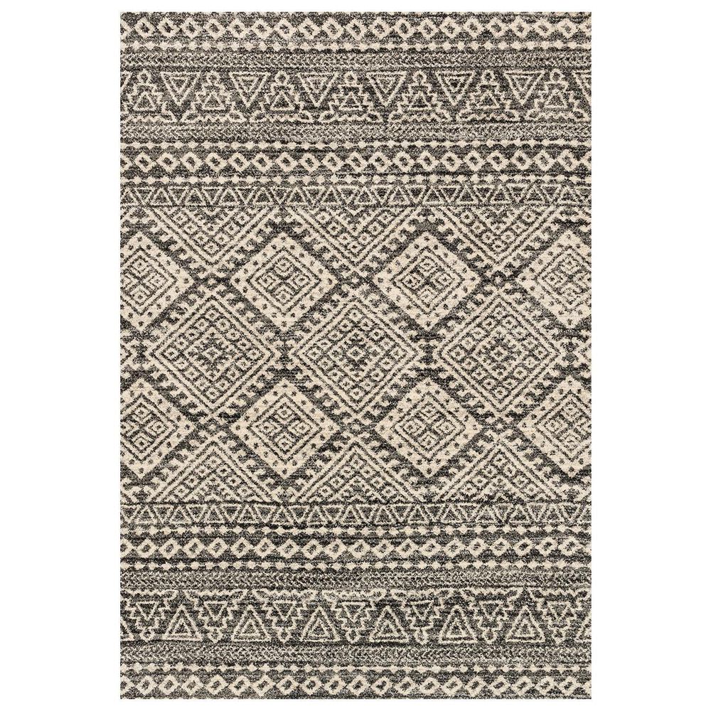 Loloi Emory EB-08 5'3" x 7'7" Graphite and Ivory Area Rug, , large